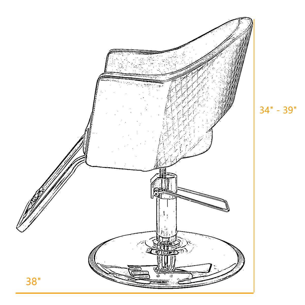 SEATTLE Salon Styling Chair