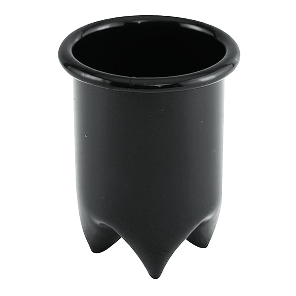 Black Crimped Curling Iron Holder Tube