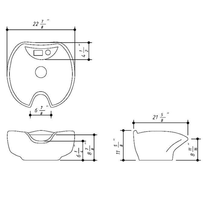 AMSTERDAM Salon Shampoo Unit