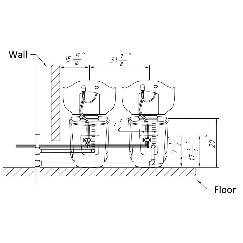 VALENCIA Salon Shampoo Unit