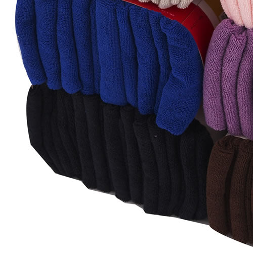 Bleach Resistant Microfiber Salon Black Towels
