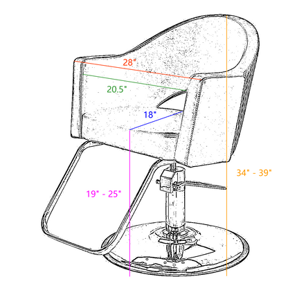 FONTAINEBLEAU Salon Styling Chair