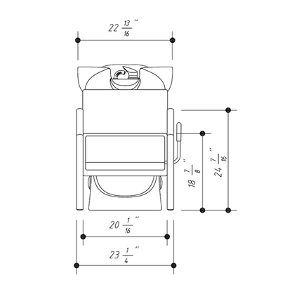 ATLANTIC Salon Shampoo Chair